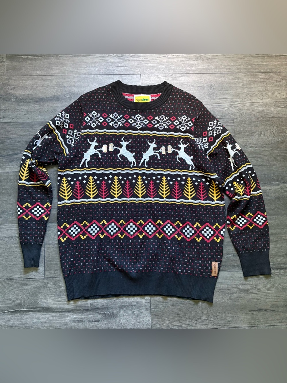 Tipsy Elves Mens Caribrew Ugly Christmas Sweater Funny Holiday Size XXL